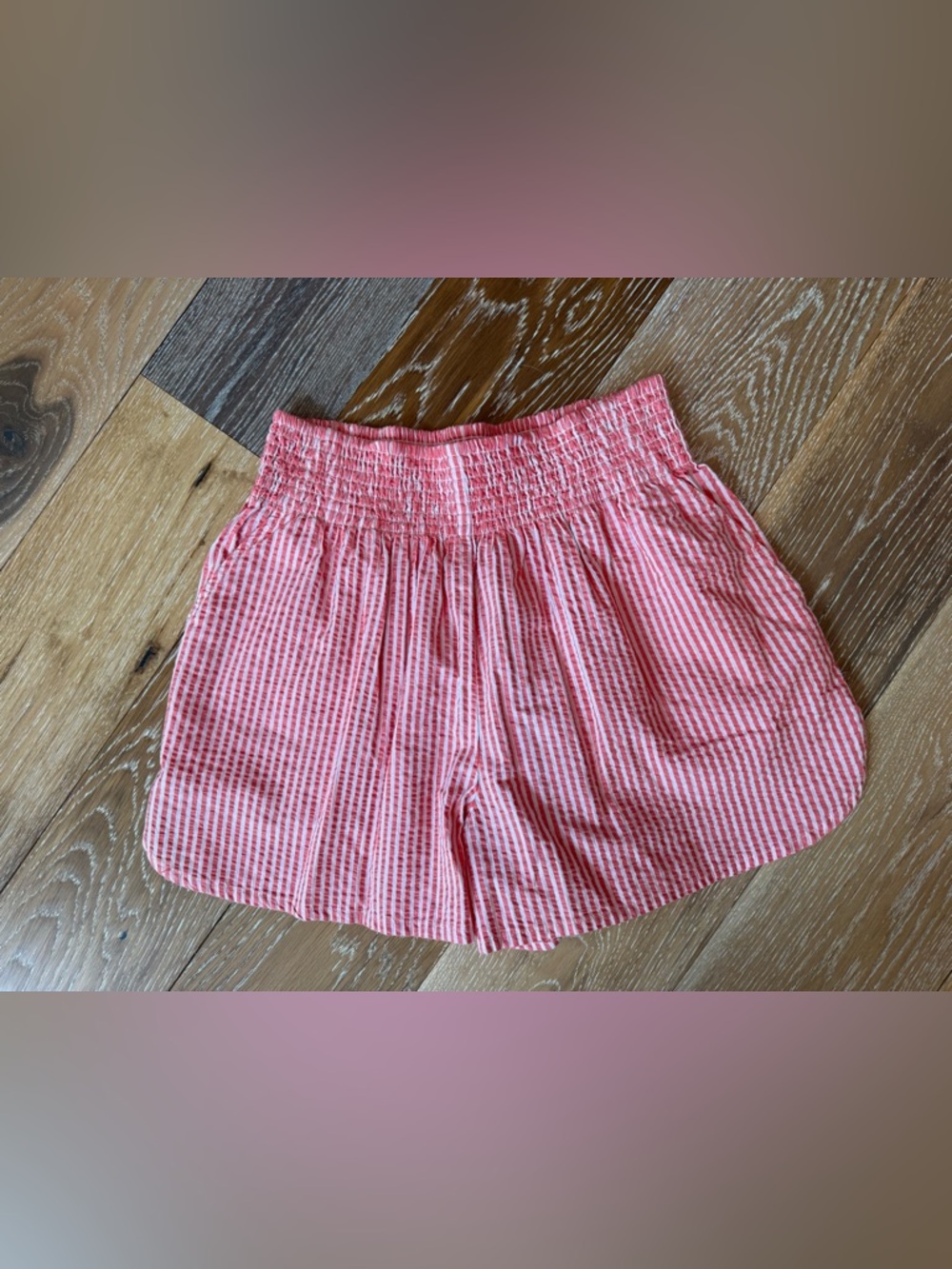 Cali Seersucker short striped cotton NWOT - Picture 6 of 9